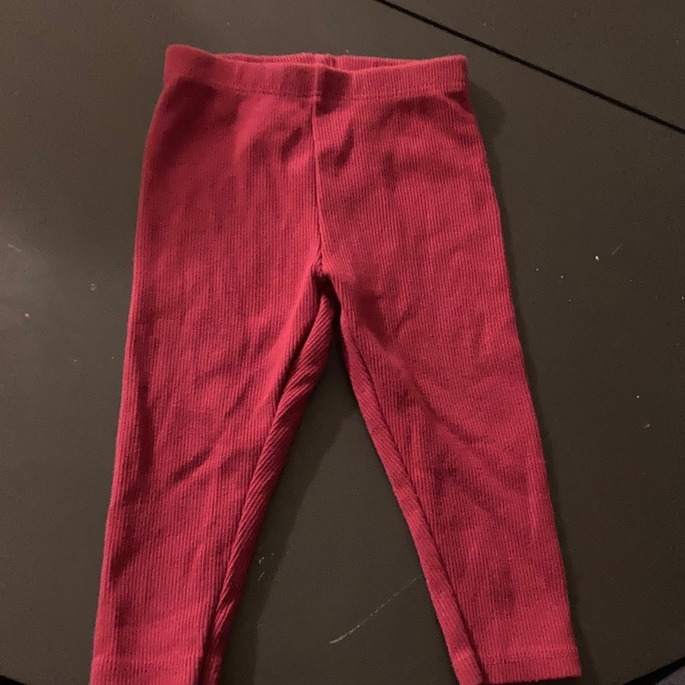 Red leggings